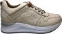 Manlisa veters studs lederen comfort sneakers S247-2263 beige - Thumbnail 1