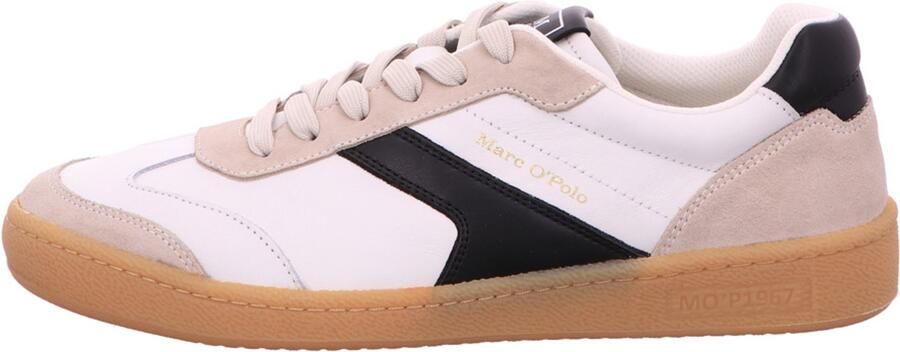 Marc O'Polo Lage sneakers van hoogwaardig rundleer gecombineerd met suède