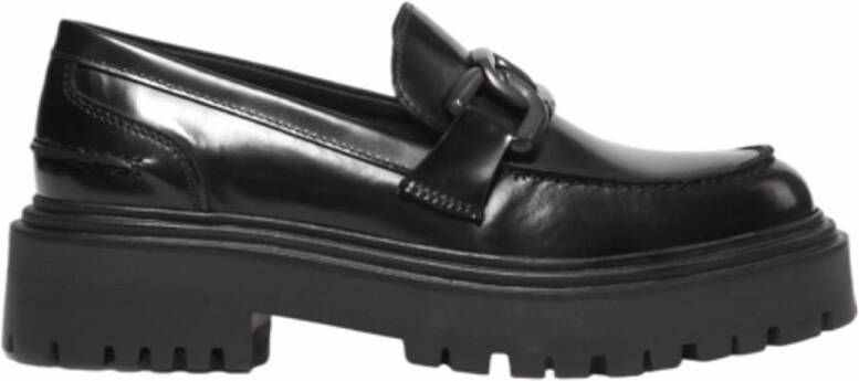 Marc O'Polo Chunky Loafers met Ketting-Link Black Dames