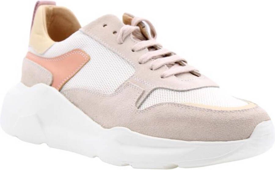 March23 Kolom sneakers Beige Dames - Schoenen.nl