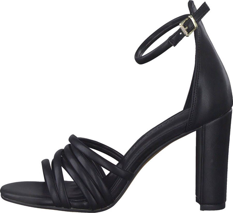 Marco tozzi Zwarte Synthetische Sandalette met Enkelband Black