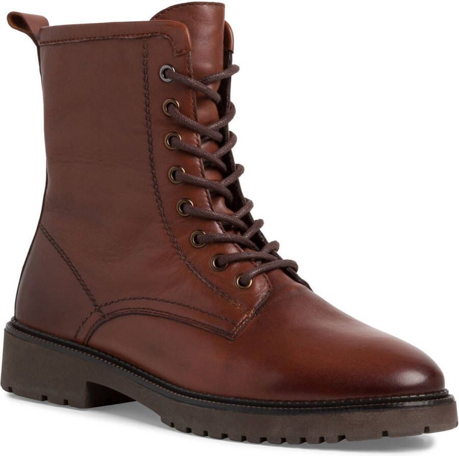 Marco Tozzi 2-25214-43 305 enkel veter rits COGNAC