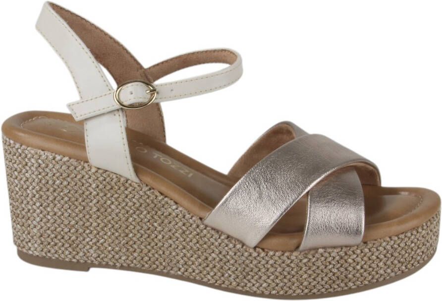 Marco Tozzi 2-28397-42-960 dames sandalen sportief metallic