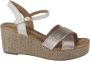Marco Tozzi 2-28397-42-960 dames sandalen sportief metallic - Thumbnail 1