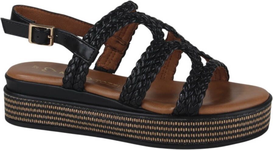Marco Tozzi 2-28700-44-001 dames sandalen sportief zwart
