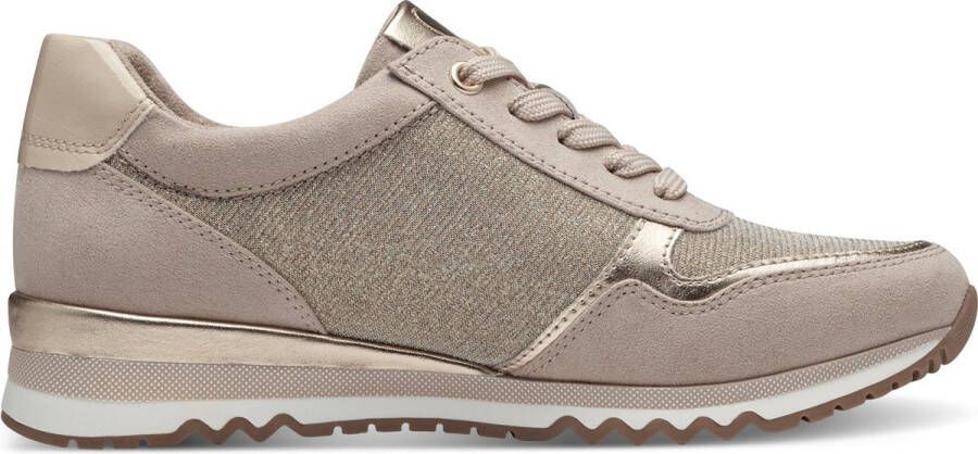 Marco Tozzi MT Vegan Soft Lining + Feel Me removable insole Dames Sneaker DUNE COMB