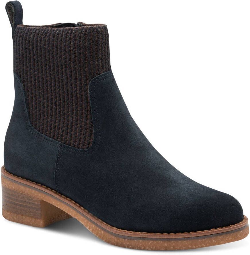 Marco Tozzi art 2-25356-45 805 enkellaars blauw suede dames