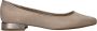 Marco tozzi Stijlvolle beige ballerina met metallic detail Beige - Thumbnail 5
