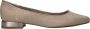 Marco tozzi Stijlvolle beige ballerina met metallic detail Beige - Thumbnail 1