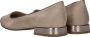 Marco tozzi Stijlvolle beige ballerina met metallic detail Beige - Thumbnail 4