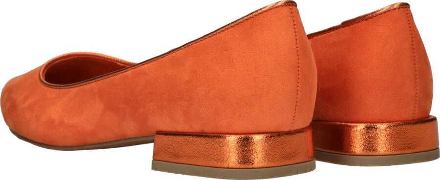 Marco tozzi Oranje Metallic Ballerina Schoenen Orange