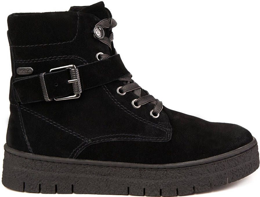 Marco Tozzi black boots burined echt lederen zln