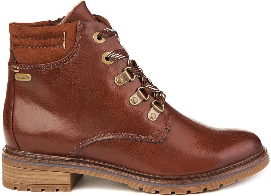 Marco Tozzi chestnut ac bur boots zln