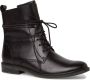 Marco Tozzi MT Feel and Leather Dames Lace Boot Flat BLACK - Thumbnail 1