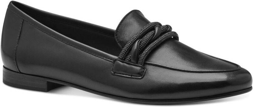 Marco Tozzi Instappers blokhak loafer business schoen instapschoen met sierband
