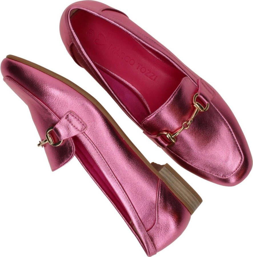 Marco tozzi Metallic Pink Loafers voor Vrouwen Pink Dames