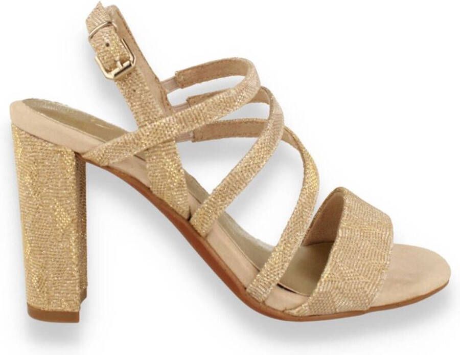 Marco Tozzi Dames Sandalen met Blokhak en Verstelbare Band Vegan