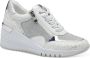 Marco Tozzi Sneakers met sleehak vrijetijdsschoen lage schoen veterschoen in vegan uitvoering - Thumbnail 1