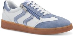 Marco Tozzi Plateausneakers vrijetijdsschoen lage schoen veterschoen met contrast bies