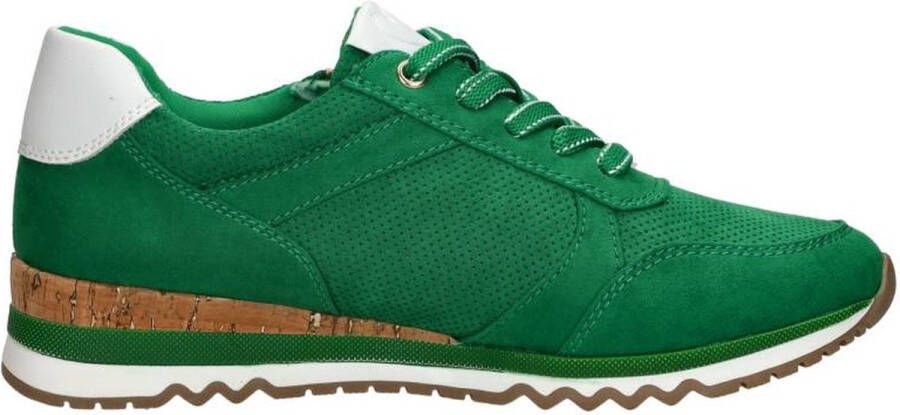 Marco tozzi Groene Vegan Sneaker met Ritssluiting Green Dames