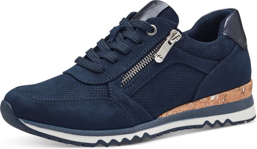 Marco Tozzi MT Vegan Soft Lining + Feel Me removable insole Dames Sneaker NAVY COMB - Foto 1