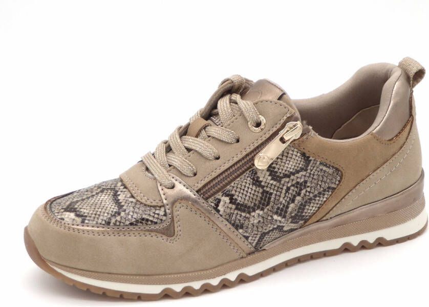 Marco Tozzi Dames Sneaker 23740-344 Beige Print
