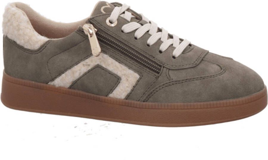 Marco Tozzi Dames Sneaker Kaki
