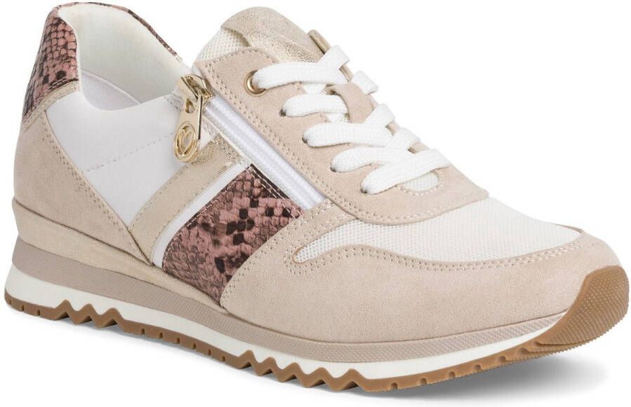 Marco tozzi Wit Beige Zomer Sneaker Beige Dames