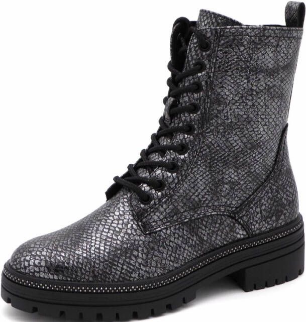 Marco Tozzi Dames Veterboot 25202-037 Grijs