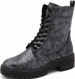 Marco Tozzi Dames Veterboot 25202-037 Grijs