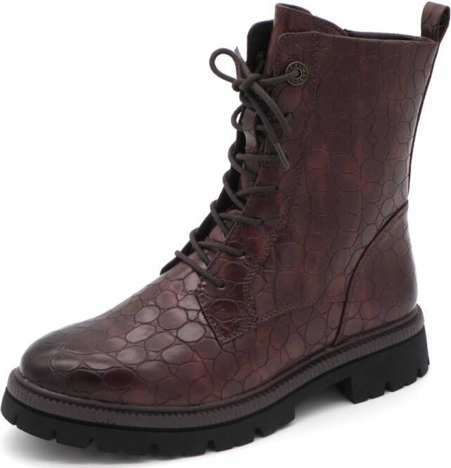 Marco Tozzi Dames Veterboot 25207-342 Bruin