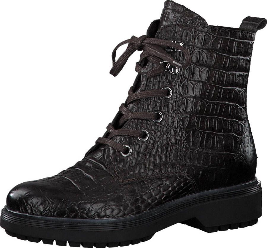 Marco Tozzi Dames Veterboot * 25279-367 Mocca Croco