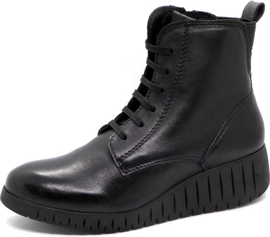 Marco Tozzi Dames Veterboot 25285-098 Zwart