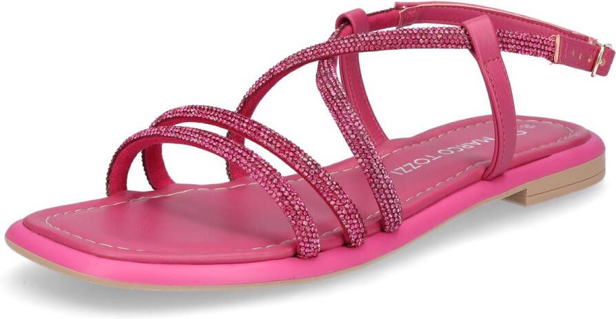 Marco Tozzi damessandaal roze glitter
