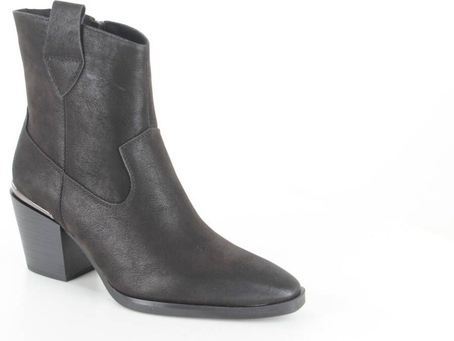 Marco tozzi Zwarte Western Stijl Enkellaars Black Dames