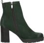 Marco tozzi Groene Suedine Enkellaars met Golvend Patroon Green Dames - Thumbnail 2