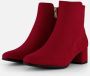 Marco Tozzi Enkellaarsjes rood Textiel Dames - Thumbnail 1