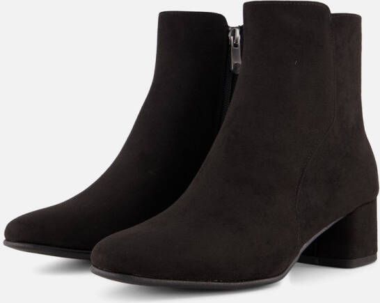 Marco tozzi Zwarte Vegan Enkellaars Black Dames
