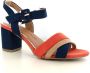 Marco Tozzi Hak sandaal Blauw combi - Thumbnail 1