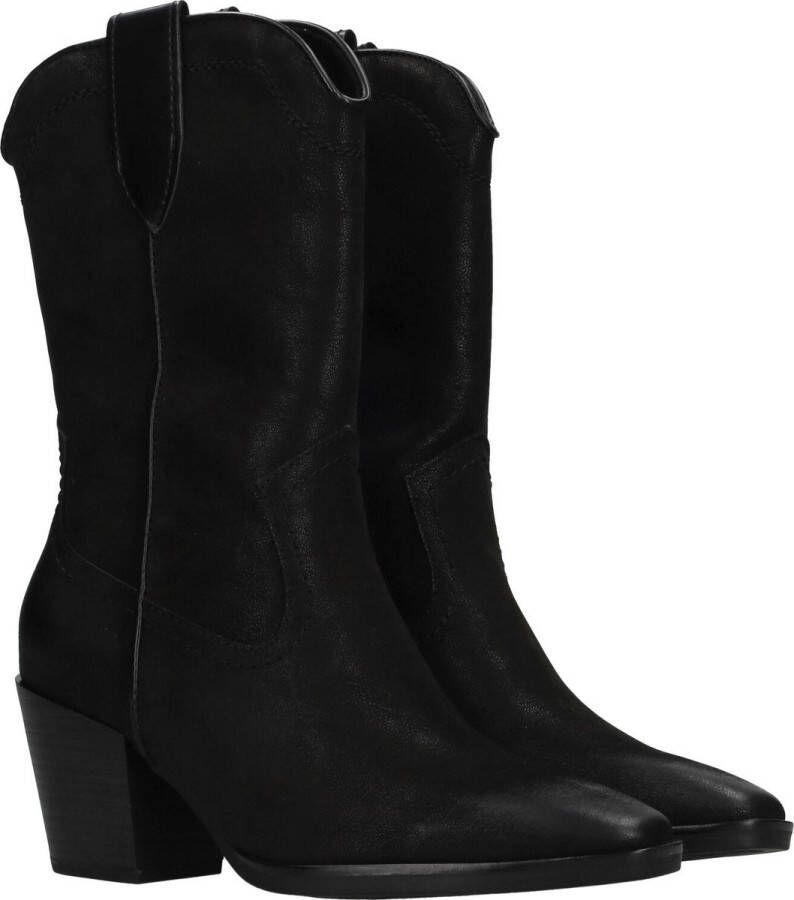 Marco tozzi Western Stijl Zwarte Kuitlaars Black Dames