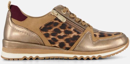 Marco Tozzi Leopard Sneakers beige Textiel Dames
