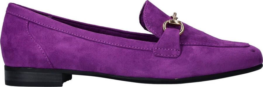 Marco tozzi Paarse Vegan Loafer met Gouden Ketting Purple