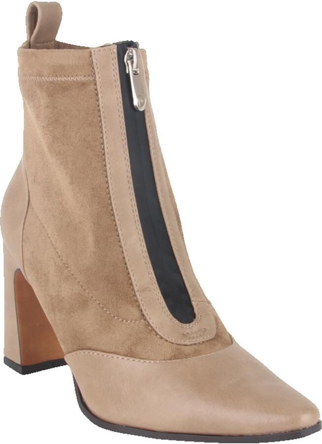 Marco Tozzi 2-25334-47-394 dames enkellaarzen gekleed beige