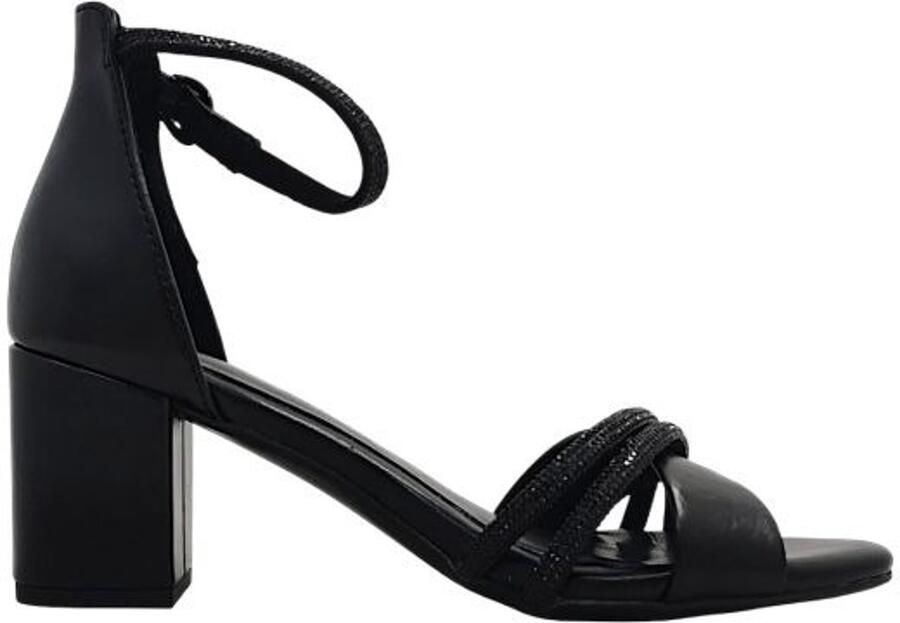Marco Tozzi 2-28300-45 098 Zwarte Sandalen slingback pump met hak hielsandaal Vegan - Foto 3