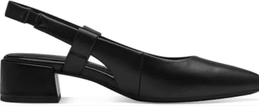 Marco Tozzi 2-29505-42 001 black pump sandaal met hak zwart Vegan