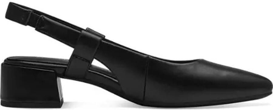 Marco Tozzi 2-29505-42 001 black pump sandaal met hak zwart Vegan