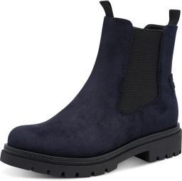 Marco Tozzi Chelsea boots voor dames 2-25437-47-480 Vegan enkellaarsjes Blauw