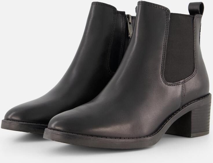 Marco Tozzi Chelsea Boots zwart Leer Dames