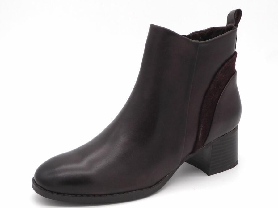 Marco Tozzi Dames Enkellaarsje 25348-303 Donkerbruin