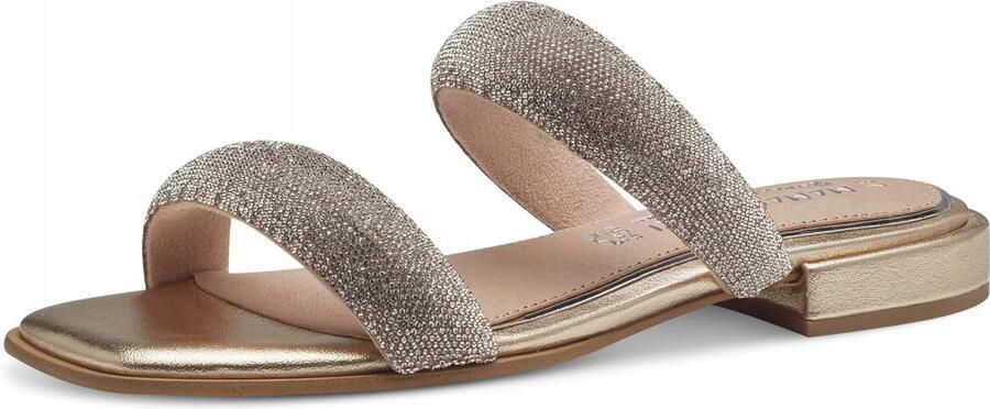 Marco Tozzi Dames Muilezels Goud Comfortabele Feel Me Inlegzool